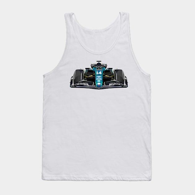 AMR23 Vector Art 14 Tank Top by Worldengine